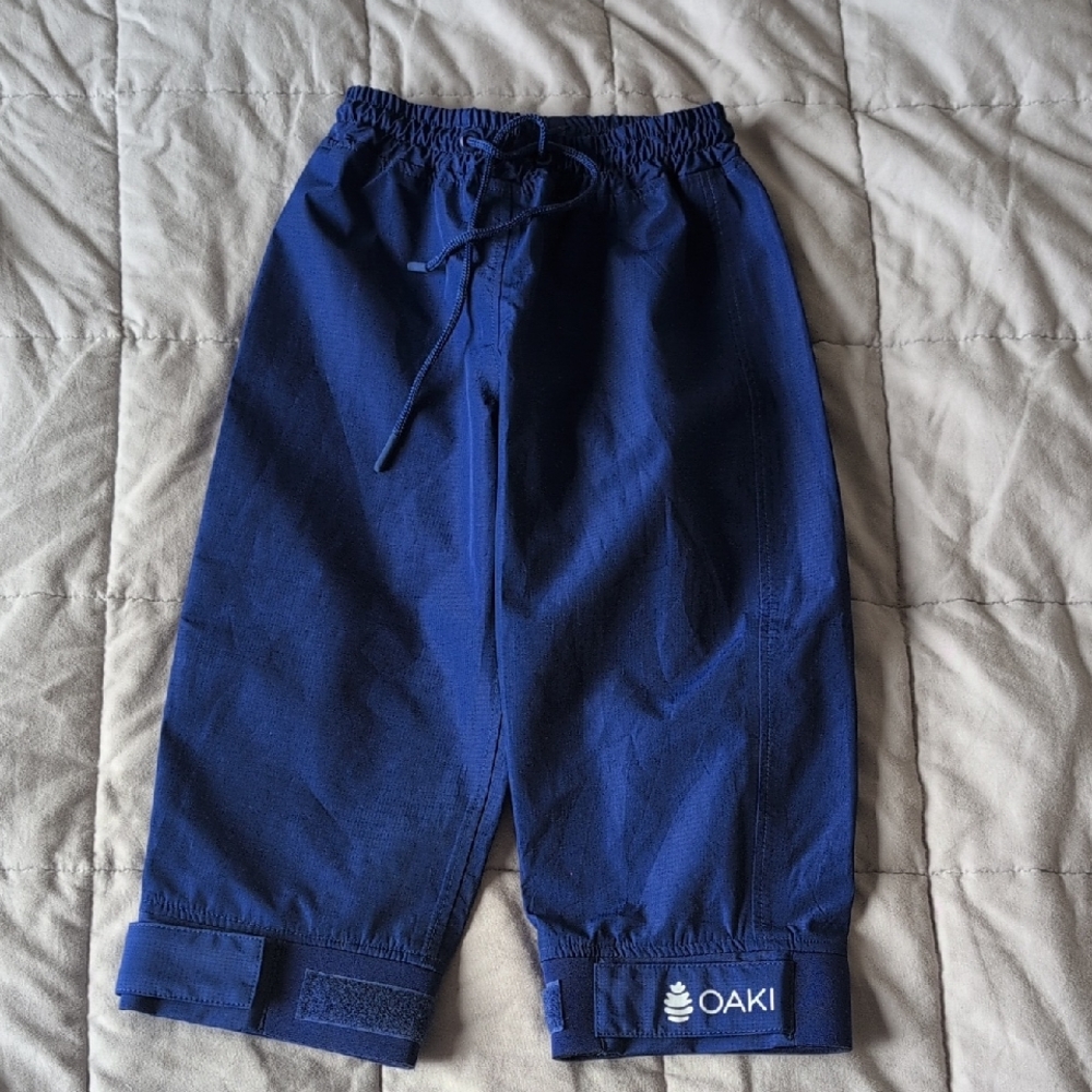 OAK Navy Blue Kids' Rain Waterproof Pants 3T